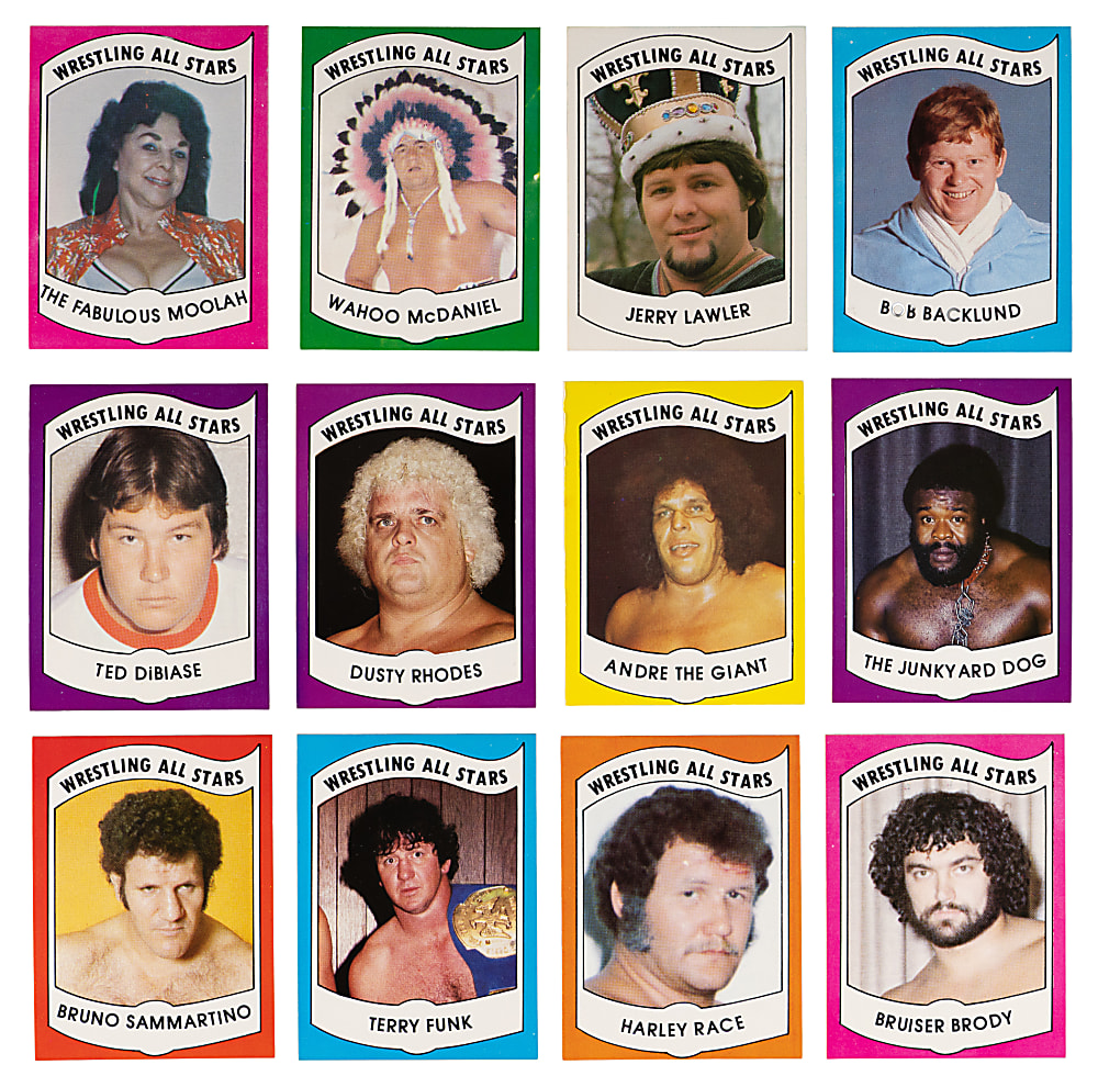 1982 Wrestling All-Stars "Series A" Near Complete Set (34/36) - Clean!