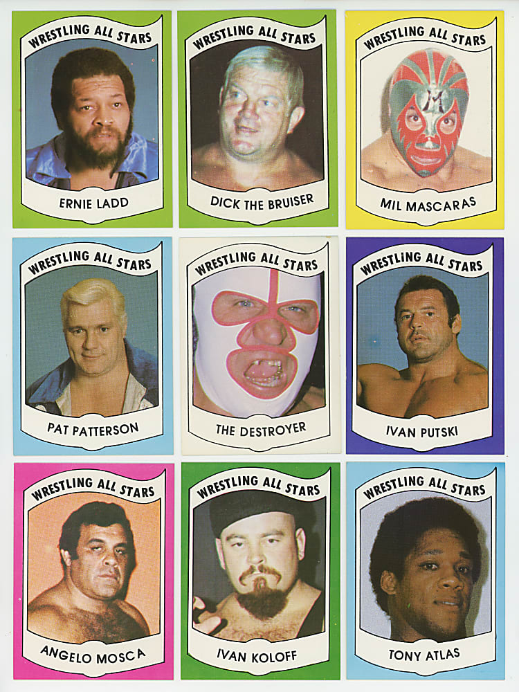 1982 Wrestling All-Stars "Series A" Near Complete Set (34/36) - Clean!