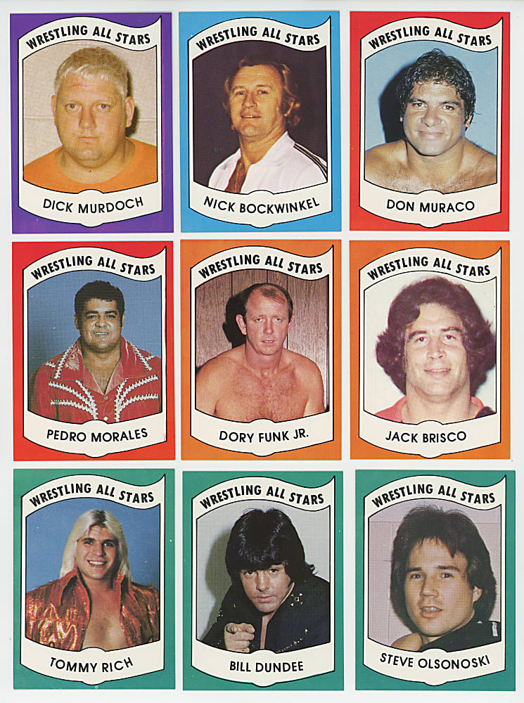 1982 Wrestling All-Stars "Series A" Near Complete Set (34/36) - Clean!