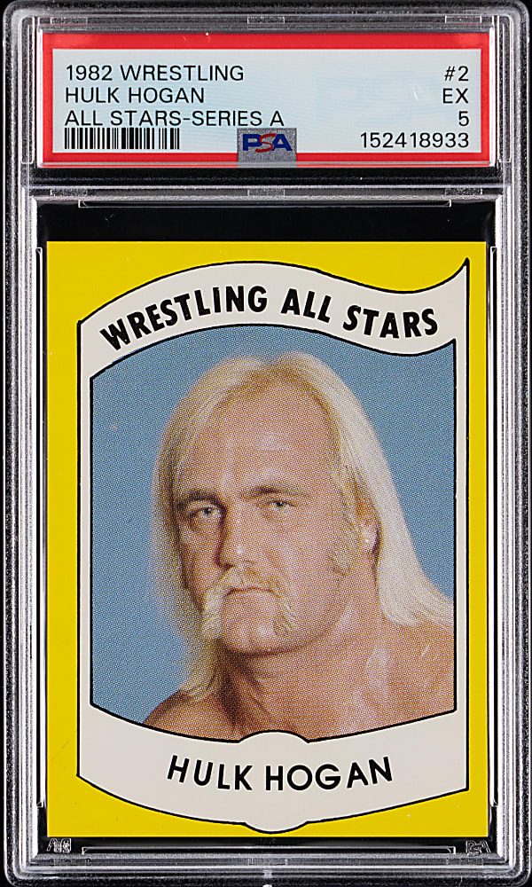 1982 Wrestling All-Stars "Series A" #2 Hulk Hogan Rookie PSA EX 5