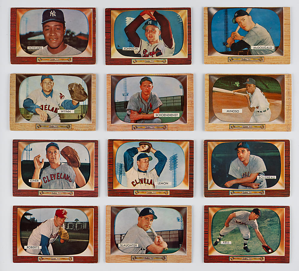 1955 Bowman Low Series Near Complete Run (221/225)