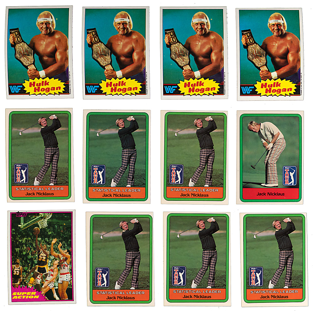 1975-1985 Multi-Sport Complete Sets (12) with Donruss Golf & Topps WWE – (1,400+ Total Cards)