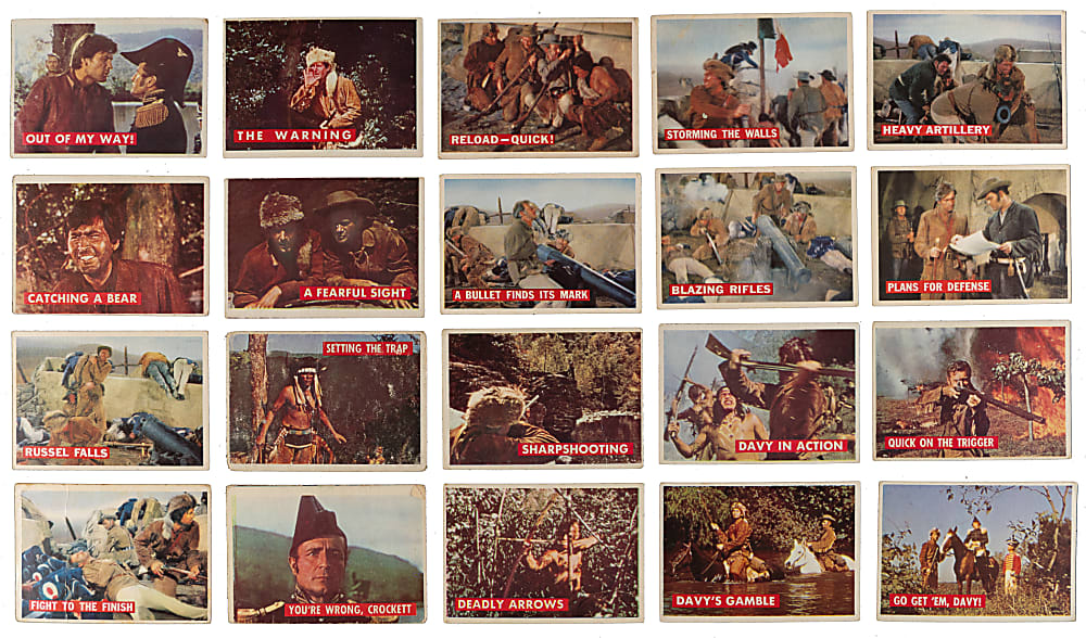 1956 Topps Davy Crockett Orange & Green Complete Set Pair - (160 Total Cards)