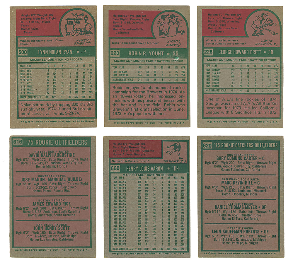 1975 Topps Complete Set (660)