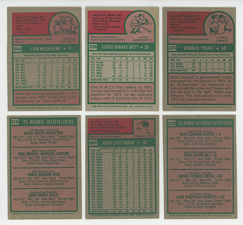 1975 Topps Complete Set (660)