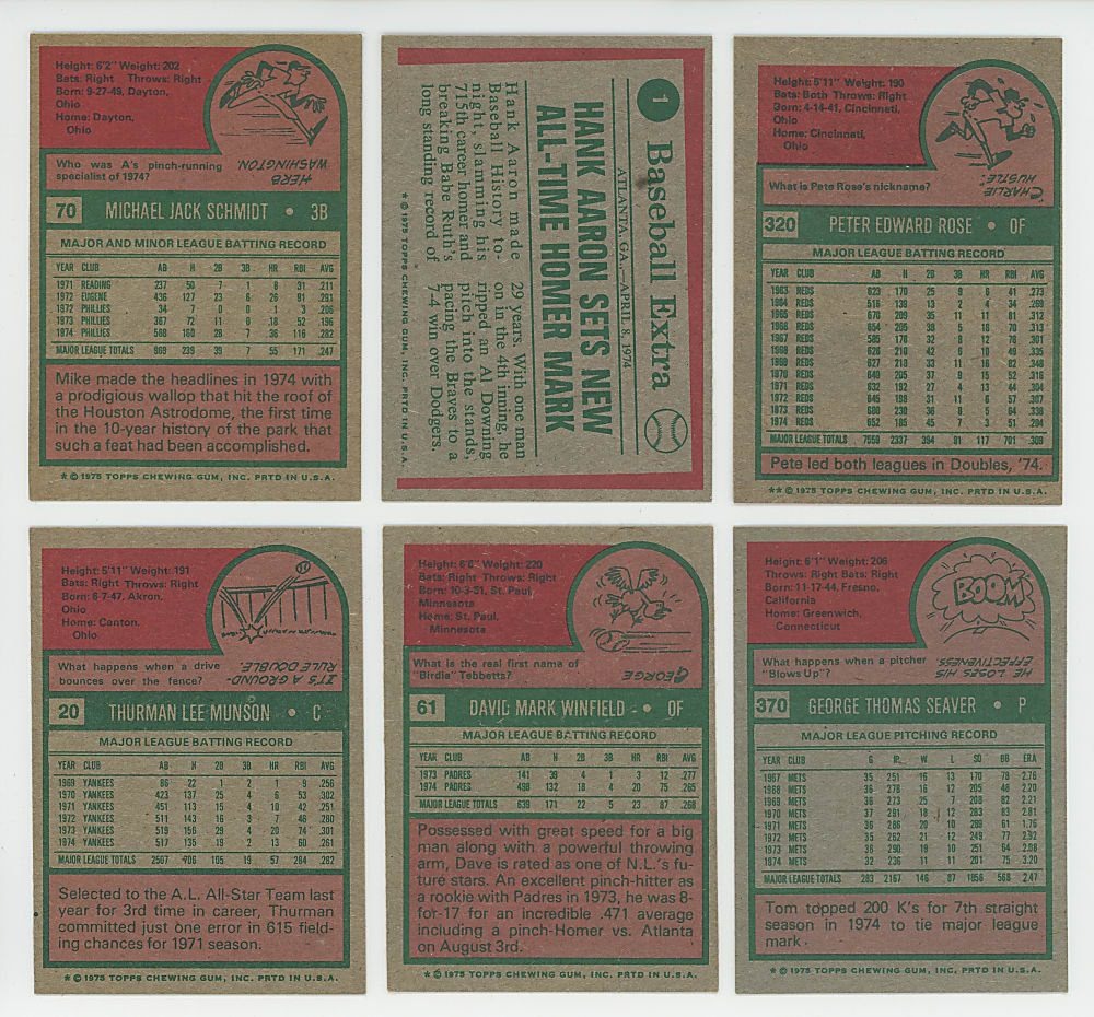 1975 Topps Complete Set (660)