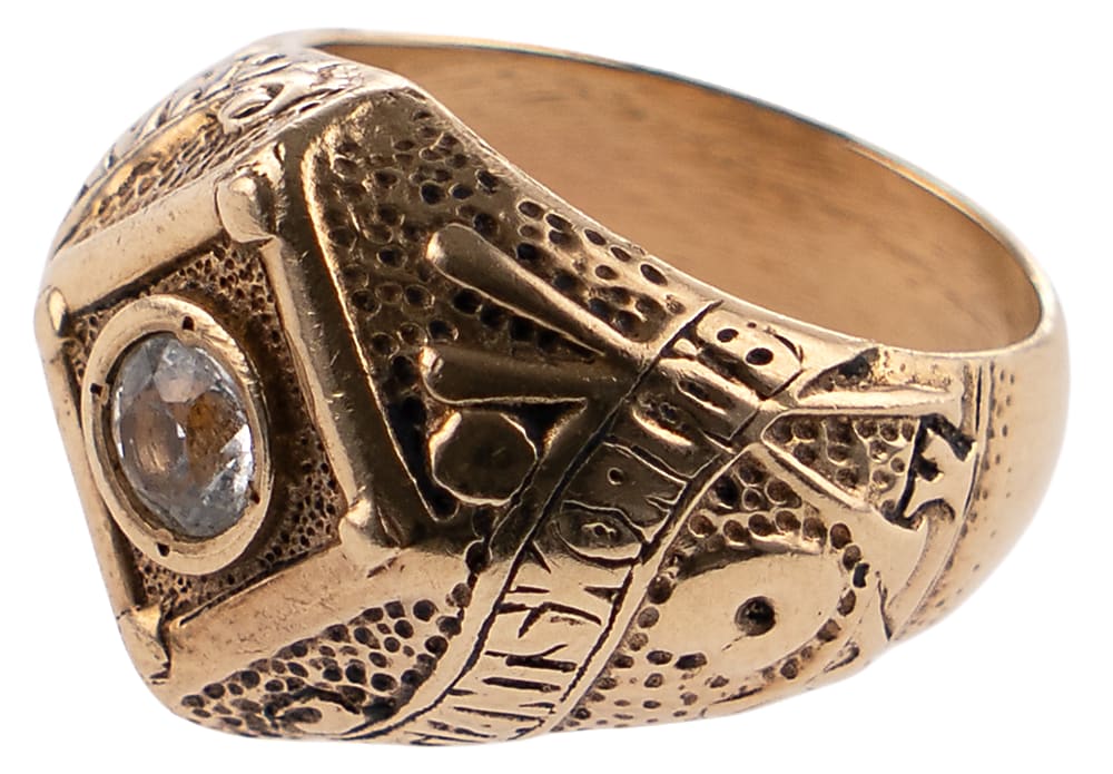 Casey Stengel Engraved 1922 New York Giants World Champions 10K Gold Commemorative Ring - Jeweler LOA