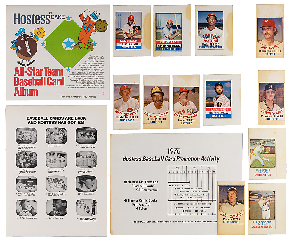 1975-1979 Hostess/Twinkies Collection (450+) with Near Complete Sets, Singles, Panels & Extras