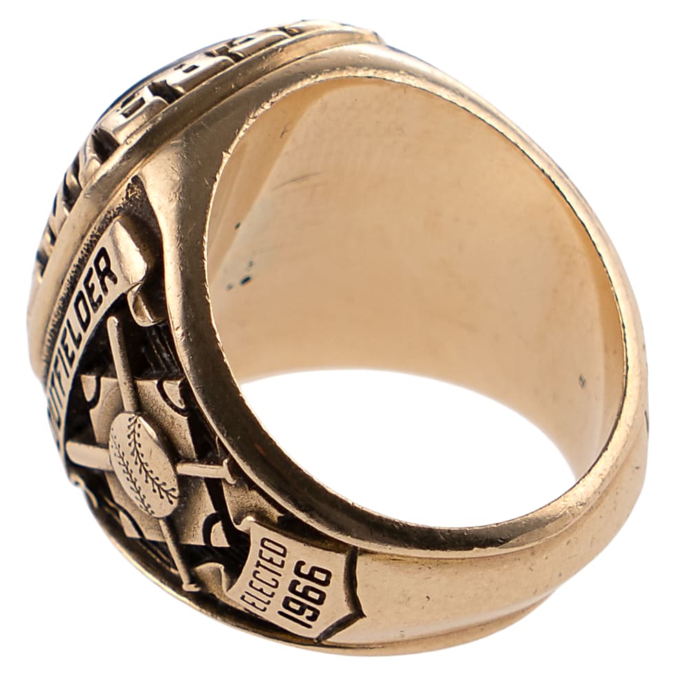 Ted Williams 1966 Hall of Fame Induction 10K Gold Commeorative Ring - Jeweler LOA
