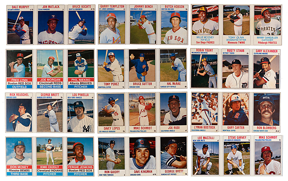 1975-1979 Hostess Panels Near Complete Set Run (240/250) Total Panels