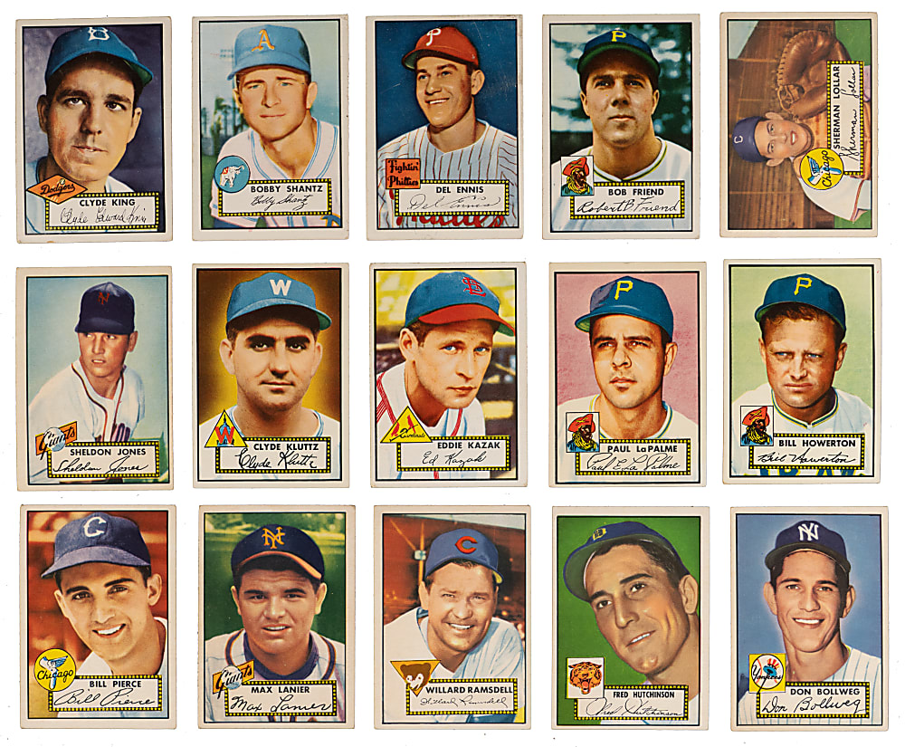 1952-1969 Baseball Collection (200+) with (12) Hall of Famers & (20) Attractive 1952 Topps