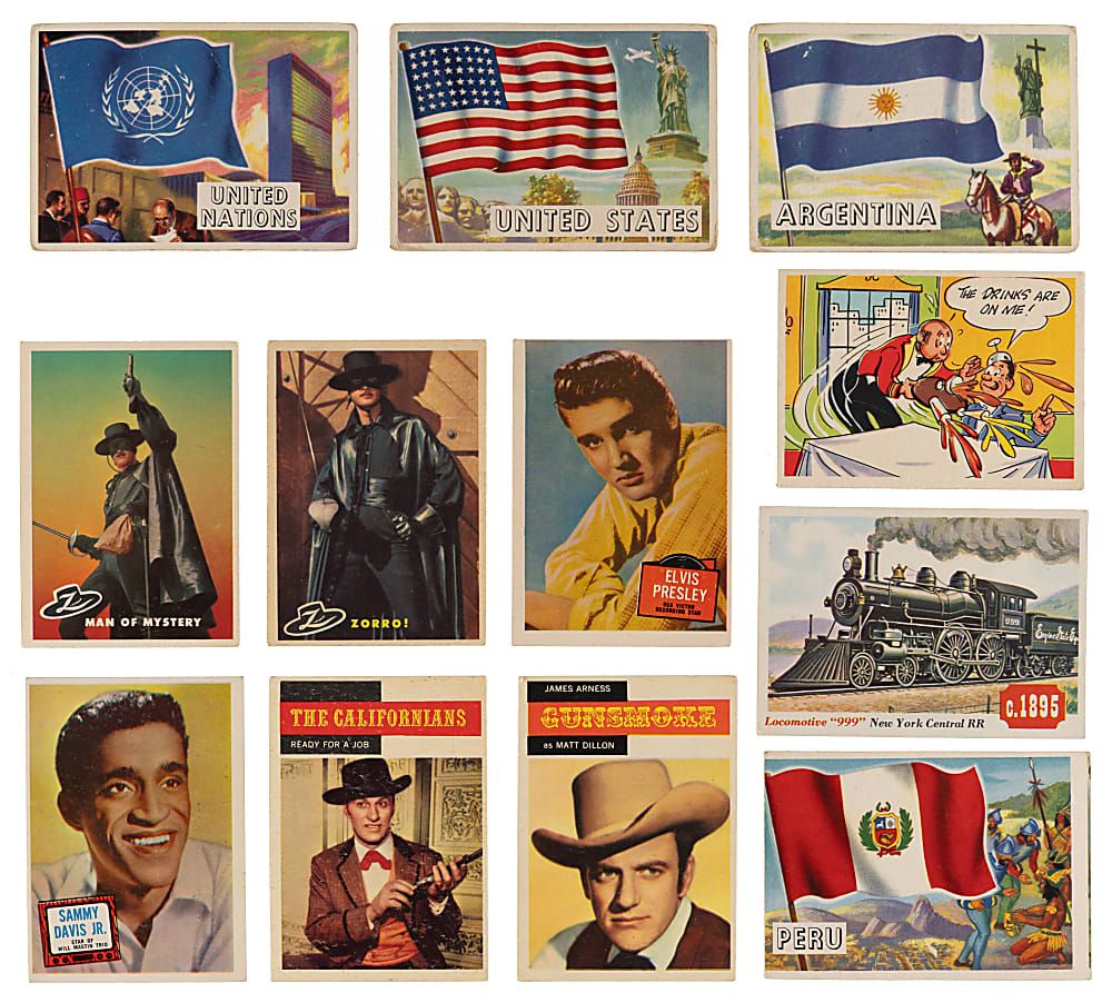 1954-1962 Mostly Topps Non-Sport Collection (325+) with (4) Complete/Near Sets