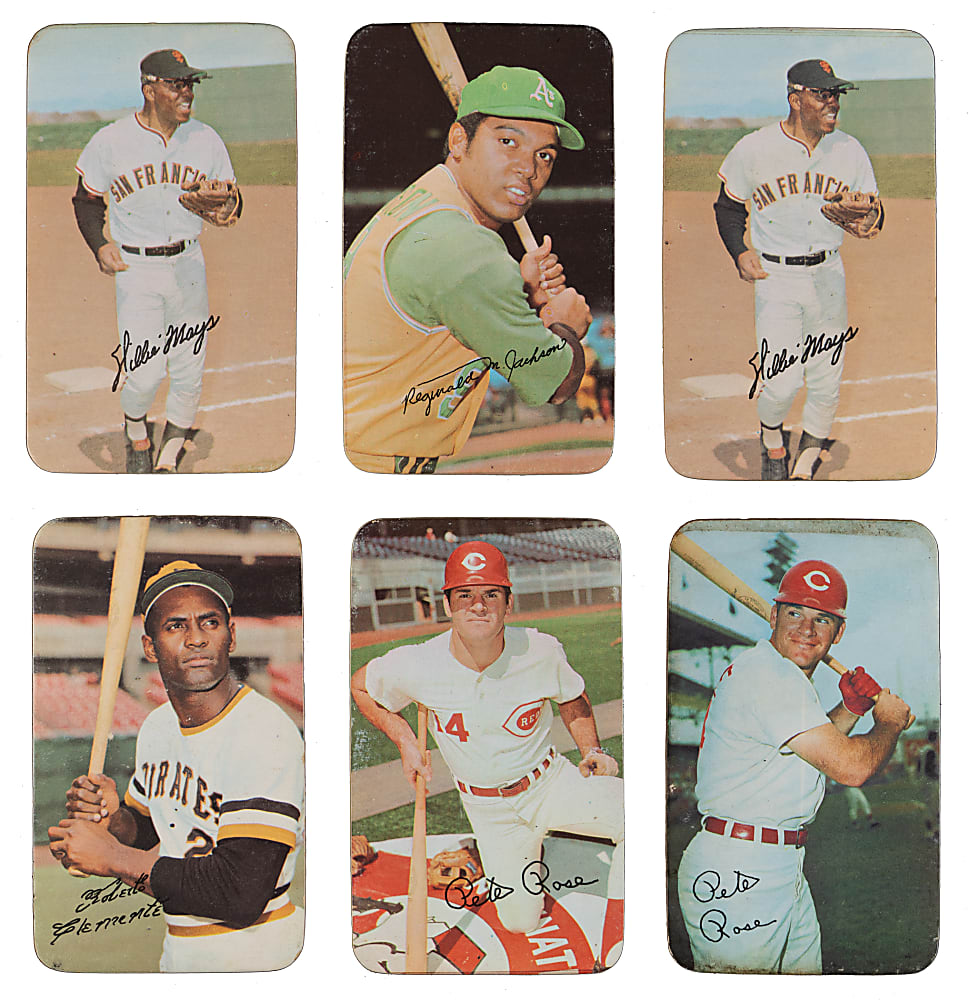 1970 & 1971 Topps Super Collection (86) with Partial Sets Including (3) Rose, (2) Mays, Clemente & R. Jackson