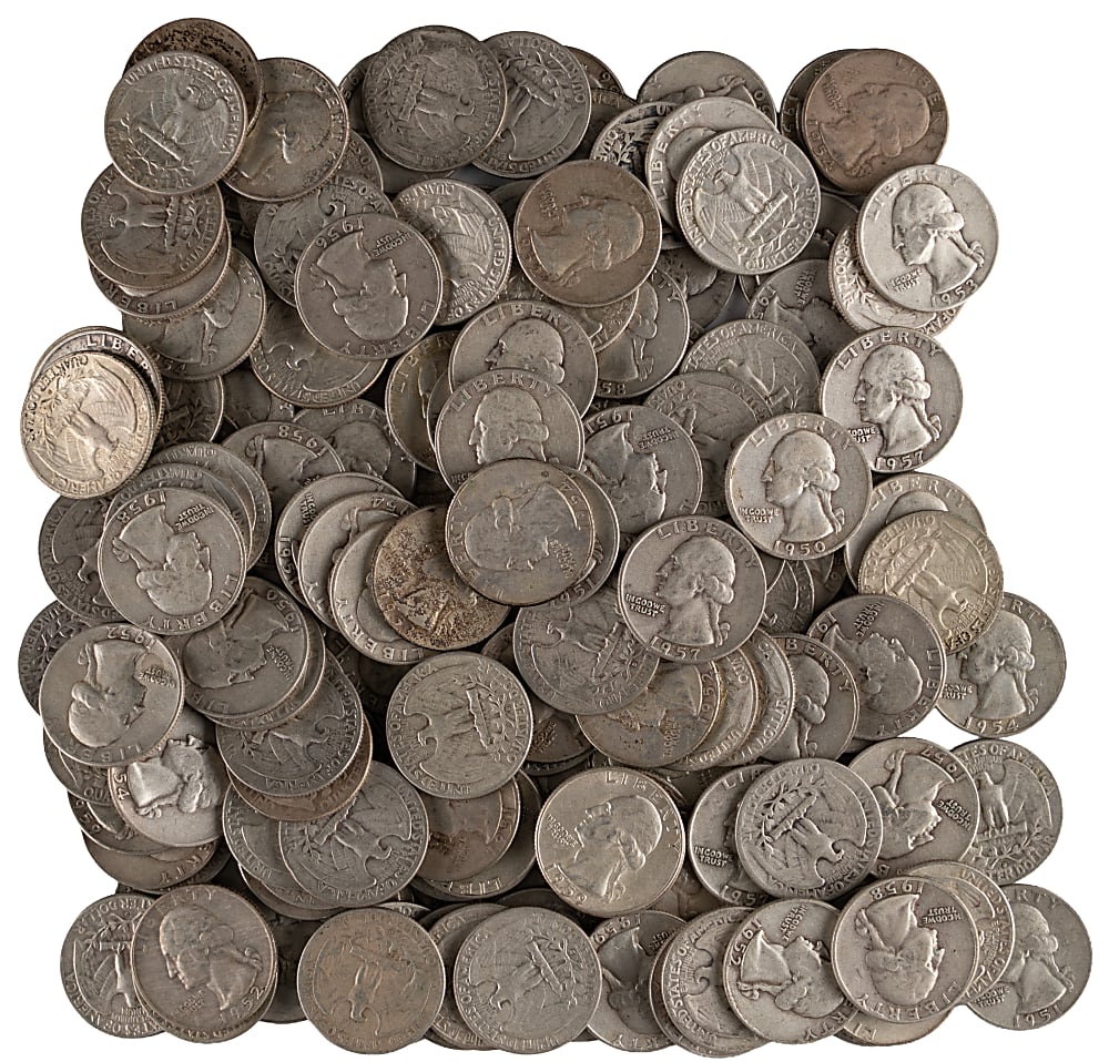 1950-1963 Washington Silver Quarter Bundle (289)