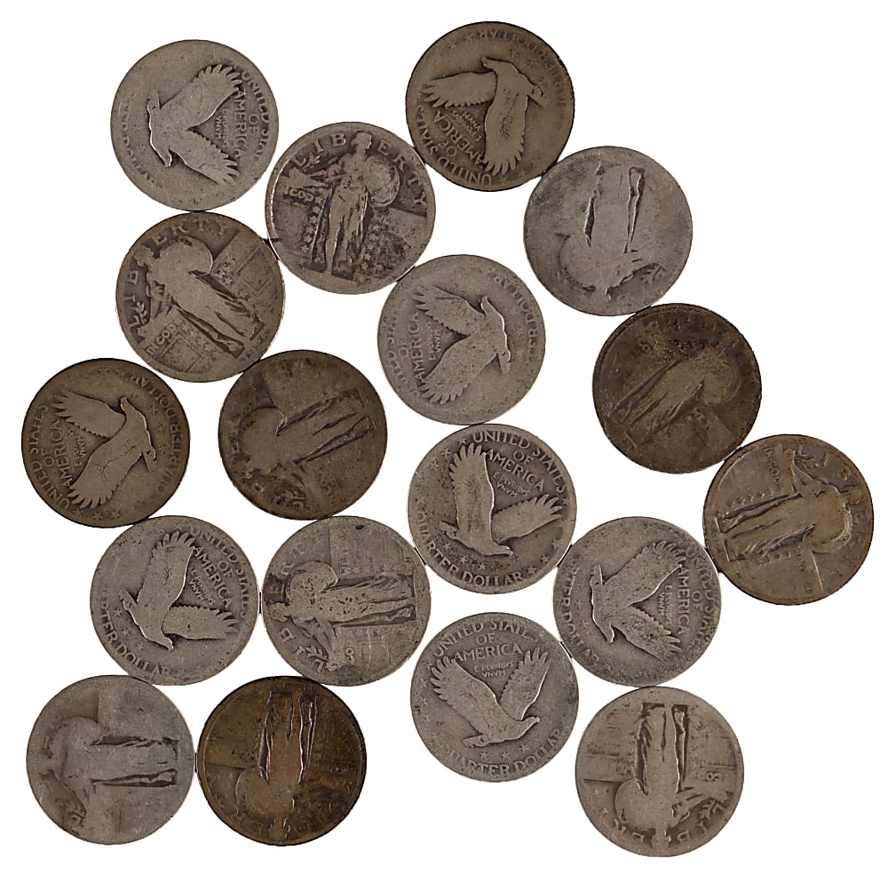 1902-1930 U.S. Silver Coins (47) with (7) $1 Coins