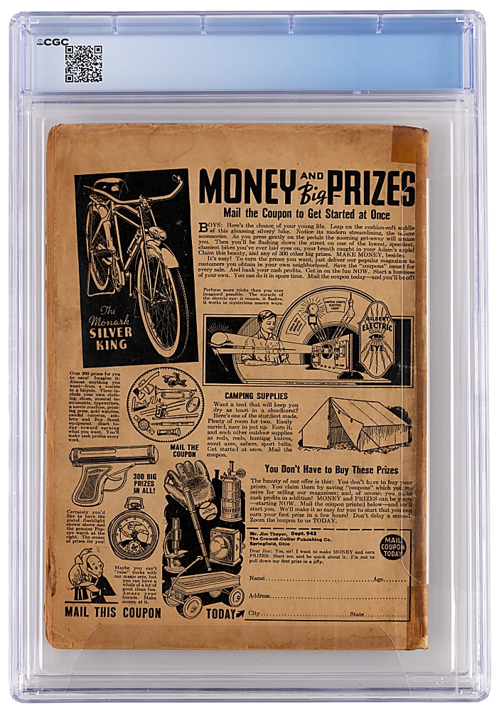 1940 Timely Comics Mystic Comics #2 Bondage Cover - CGC 1.5