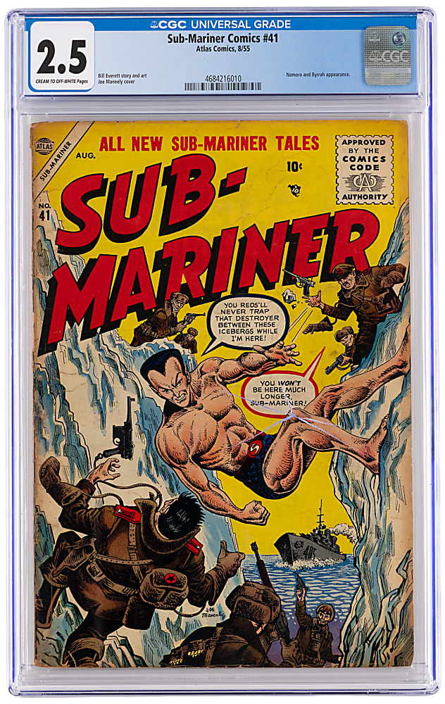 1955 Atlas Comics Sub-Mariner Comics #41 - CGC 2.5