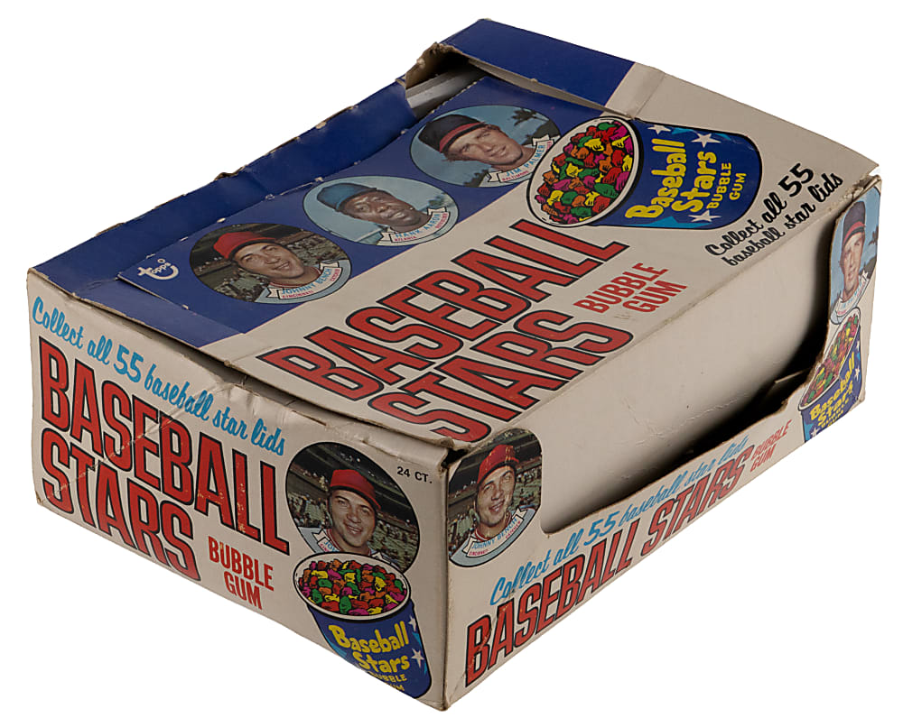 1973 Topps Candy Lids Display Box