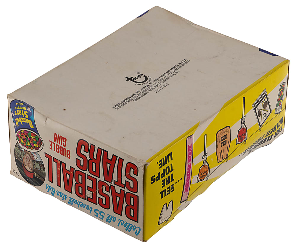 1973 Topps Candy Lids Display Box