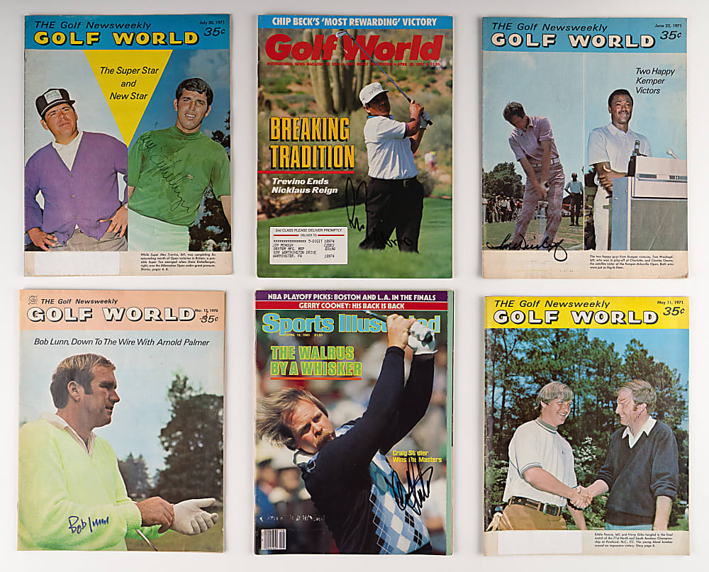 1970s-2000s PGA/LPGA Autographed Photo & Magazine Collection (190+) - Loaded