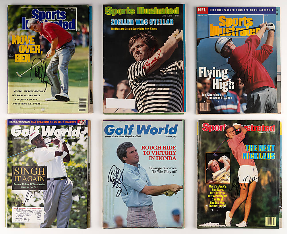 1970s-2000s PGA/LPGA Autographed Photo & Magazine Collection (190+) - Loaded