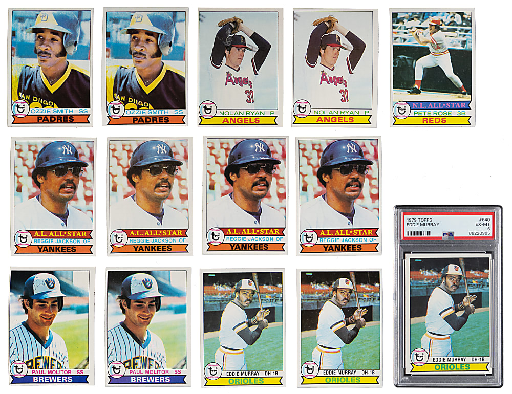 1979 Topps Collection (1,275+) with (120+) Hall of Famers Including Nolan Ryan & Ozzie Smith Rookie - Clean!