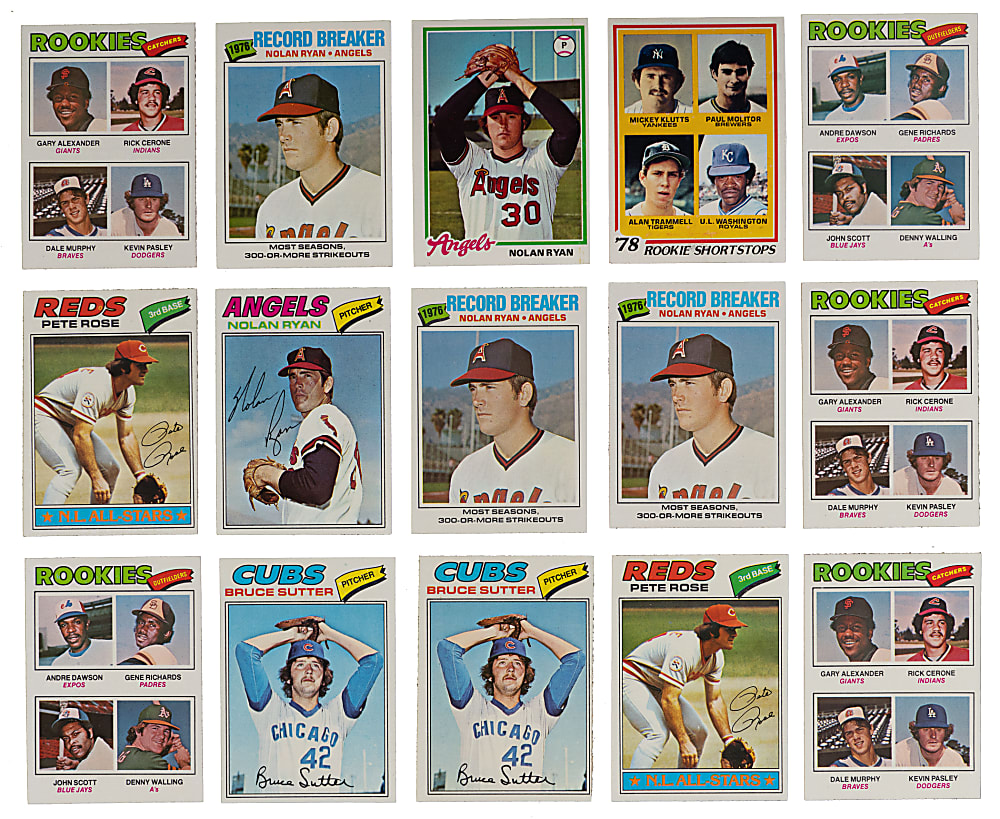 1977 & 1978 Topps Collection (1,525+) with (120+) Hall of Famers & Partial Sets