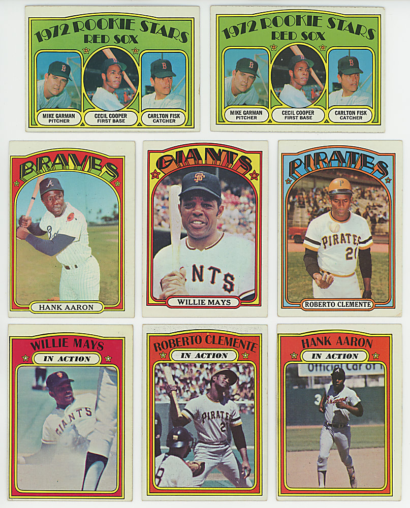 1972 Topps Collection (475) with (50+) Hall of Famers Including Aaron, Clemente & Mays