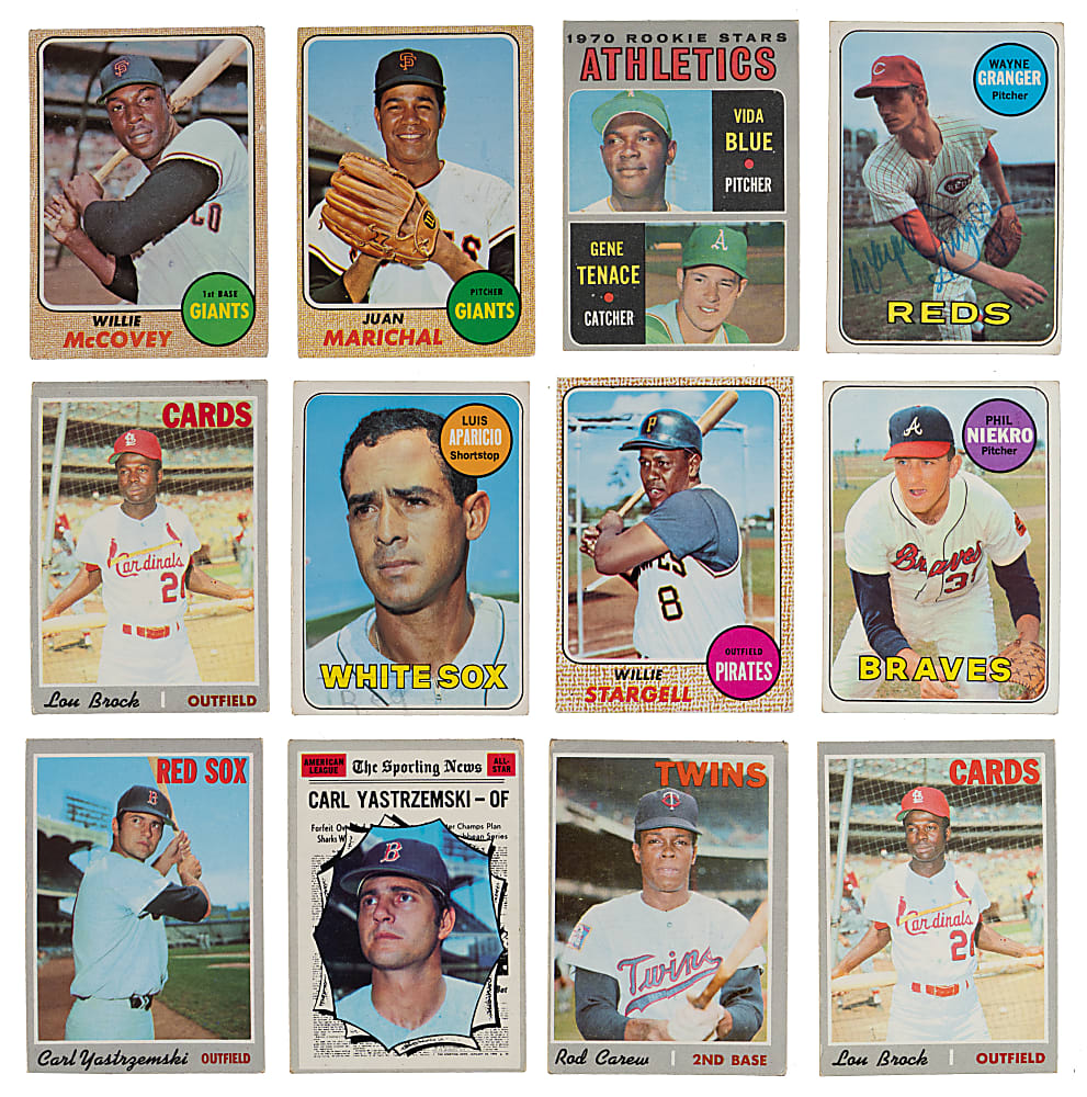 1968-1970 Topps Collection (500+) with (40+) Hall of Famers