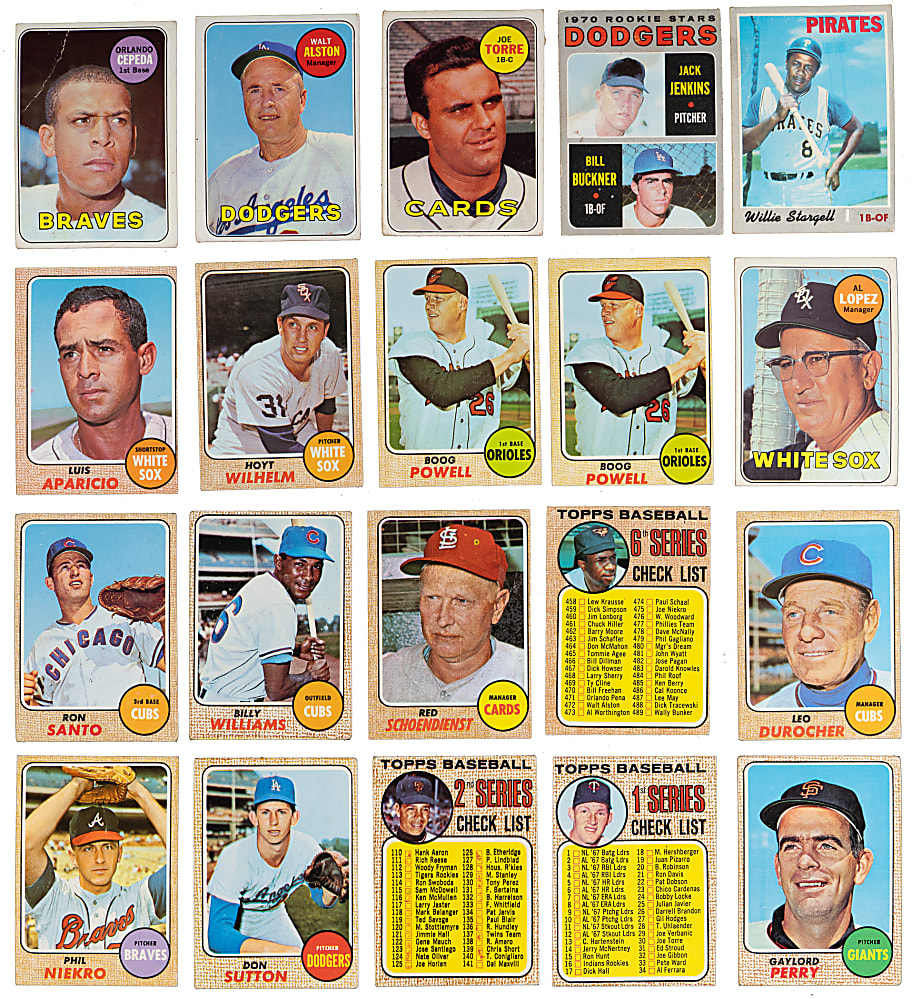 1968-1970 Topps Collection (500+) with (40+) Hall of Famers