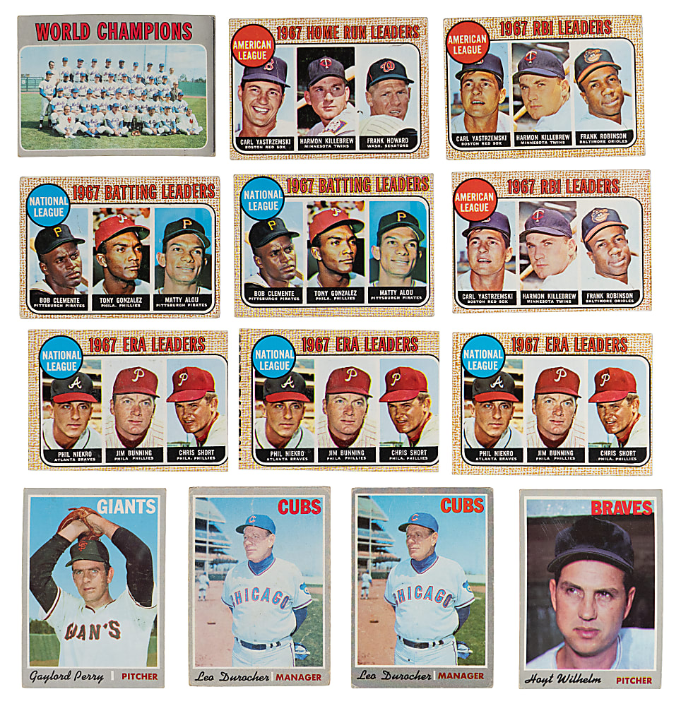 1968-1970 Topps Collection (500+) with (40+) Hall of Famers