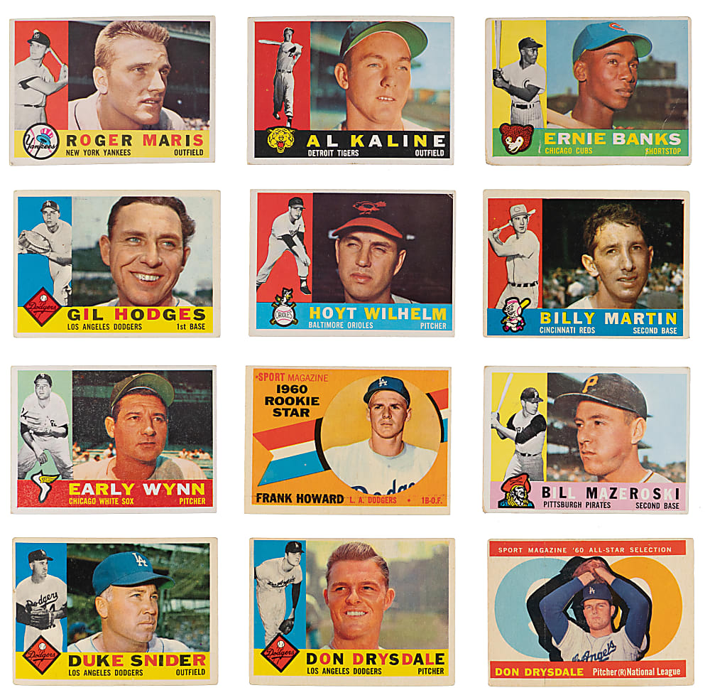 1960 Topps Starter Set (203/572) with (11) Hall of Famers Plus (2) High Numbers