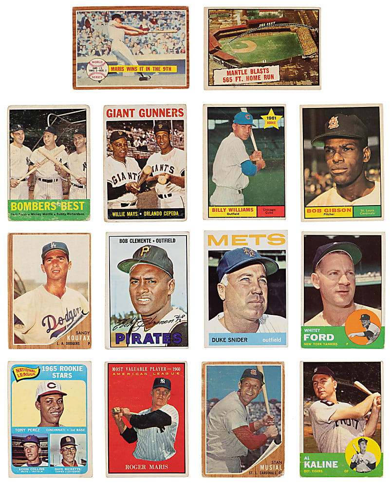 1960-1967 Topps Collection (240) with (34) Hall of Famers
