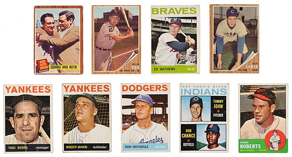 1960-1967 Topps Collection (240) with (34) Hall of Famers