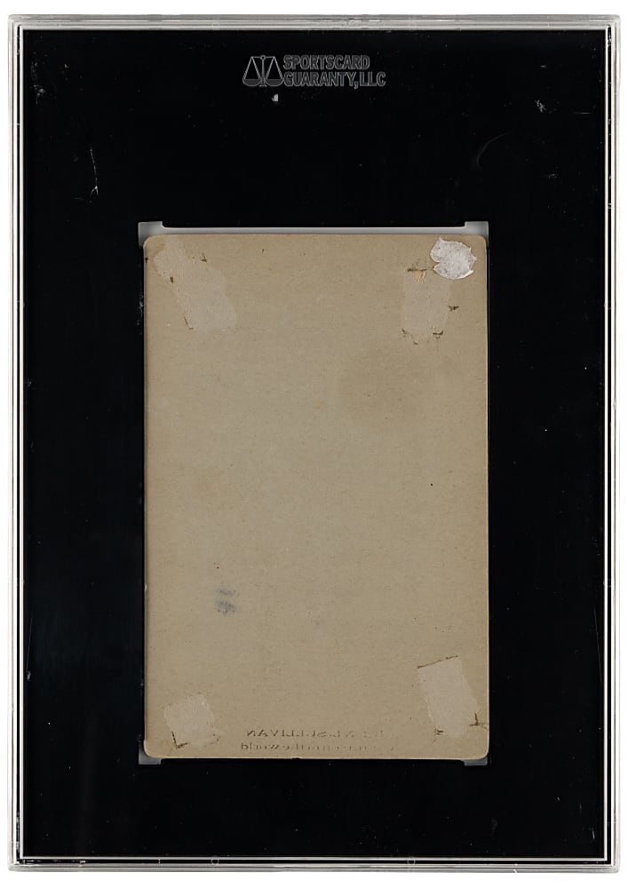 1890s John L. Sullivan Champion of the World Arms Crossed Cabinet Card SGC FAIR 1.5