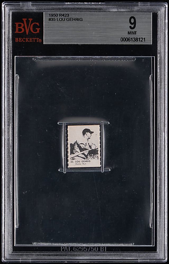 1950 R423 #35 Lou Gehrig BVG MINT 9