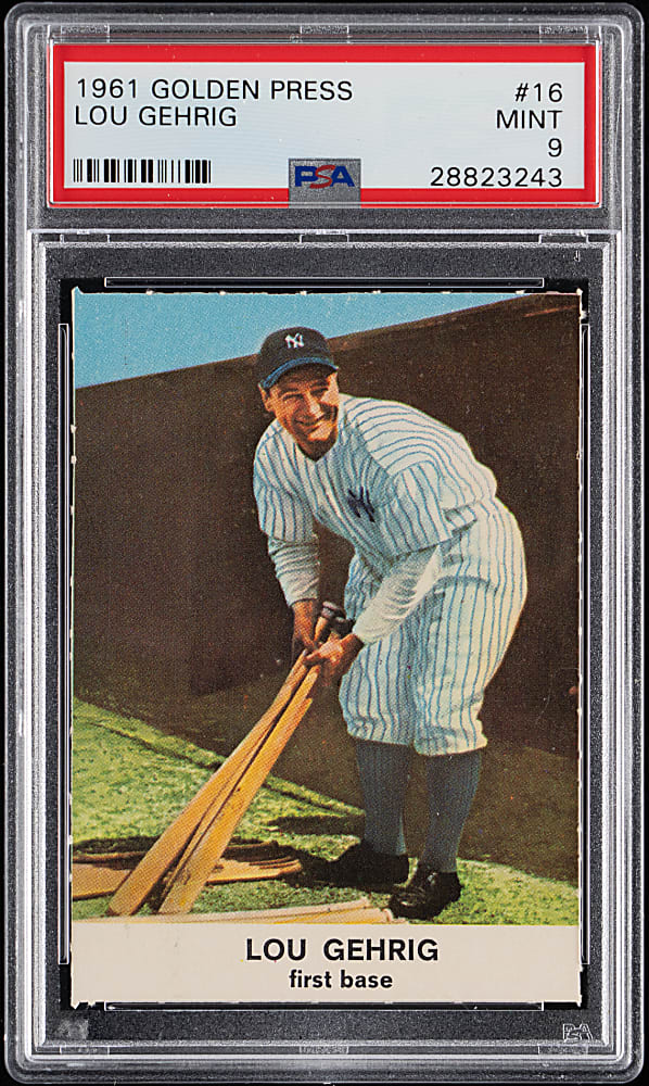 1961 Golden Press #16 Lou Gehrig PSA MINT 9