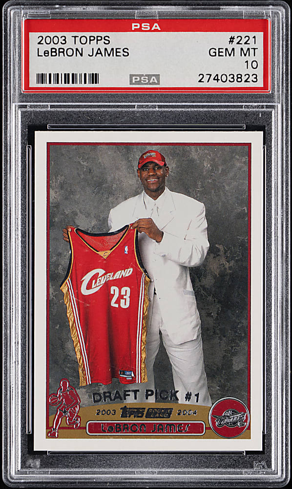 2003-2004 Topps Basketball #221 LeBron James Rookie PSA GEM MINT 10