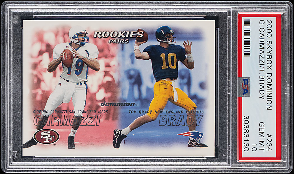 2000 Skybox Dominion Football #234 Tom Brady Rookie PSA GEM MINT 10
