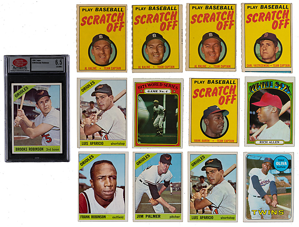 1966-1973 Topps Collection (225) with (35) Hall of Famers & 1966 Topps Baltimore Orioles Team Set