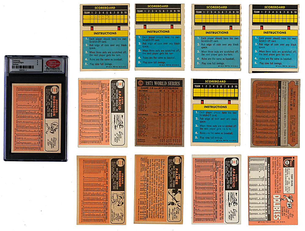 1966-1973 Topps Collection (225) with (35) Hall of Famers & 1966 Topps Baltimore Orioles Team Set