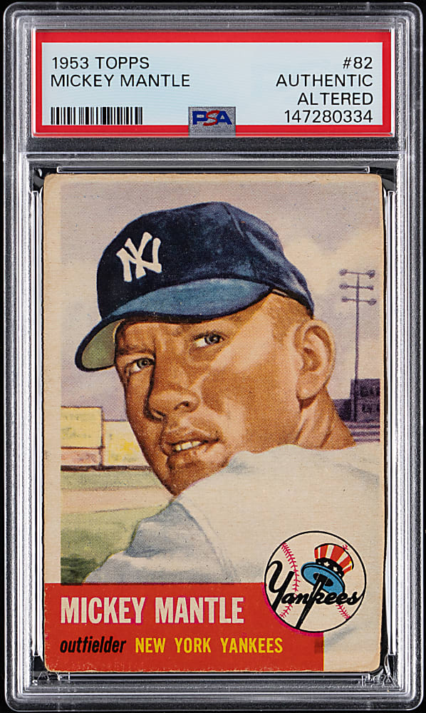1953 Topps #82 Mickey Mantle PSA Authentic