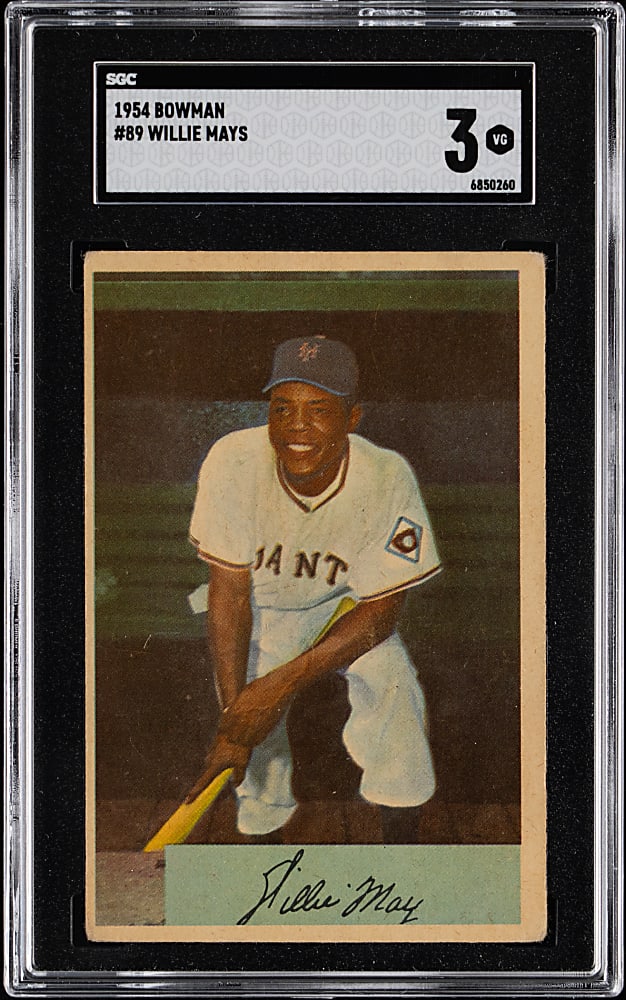 1954 Bowman #89 Willie Mays SGC VG 3