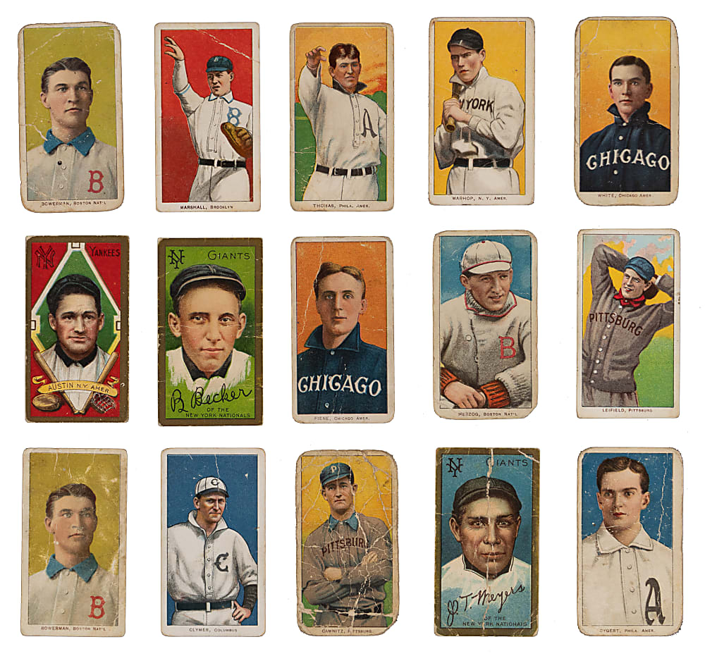 1909-1911 T205 Gold Border & T206 White Border Collection (15)