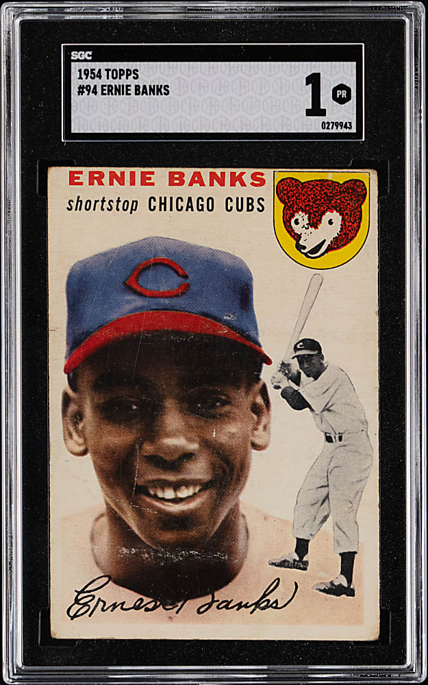 1954 Topps #94 Ernie Banks Rookie SGC POOR 1