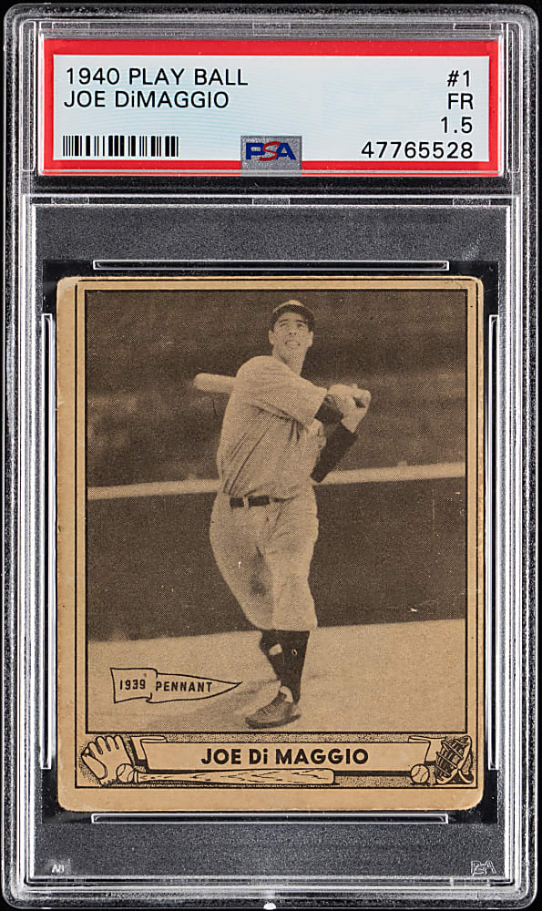 1940 Play Ball #1 Joe DiMaggio PSA FAIR 1.5