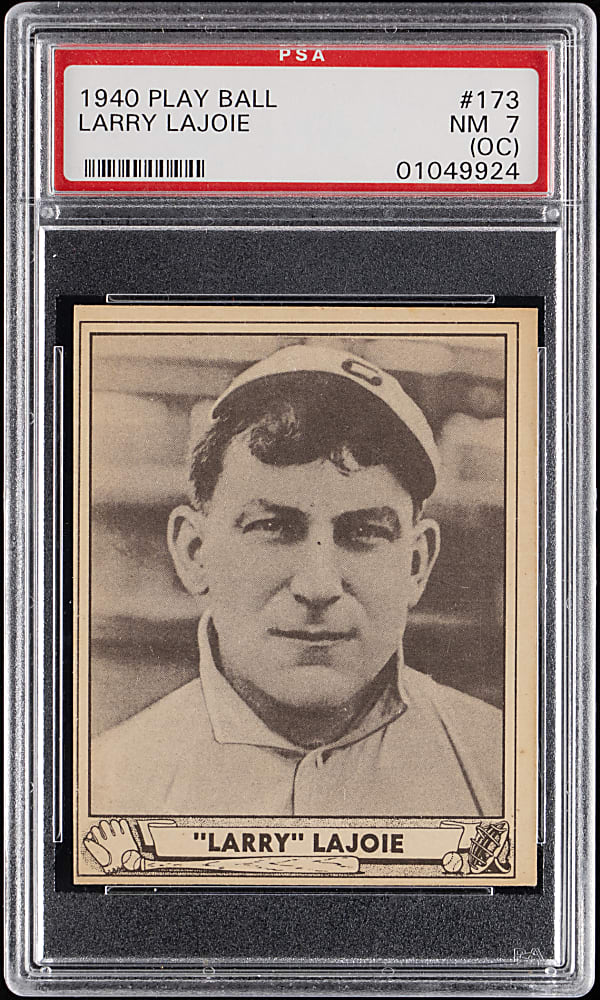 1940 Play Ball #173 Nap "Larry" Lajoie PSA NM 7 (oc)