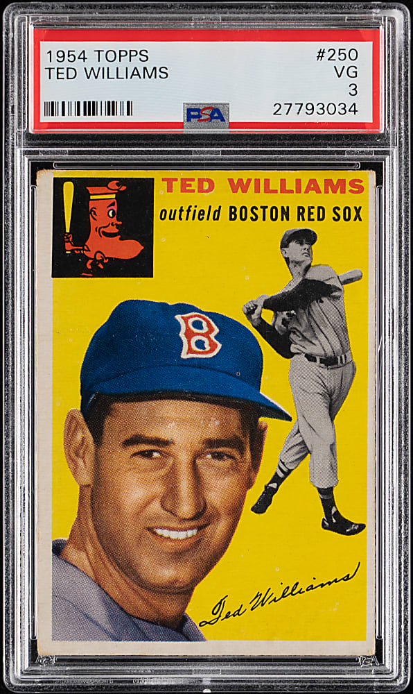 1954 Topps #250 Ted Williams PSA VG 3