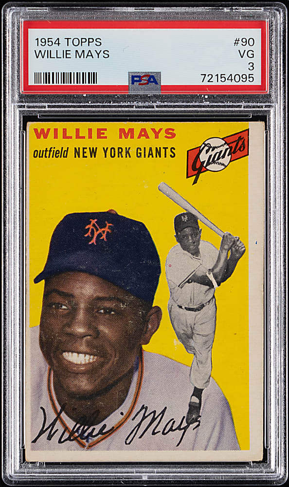 1954 Topps #90 Willie Mays PSA VG 3