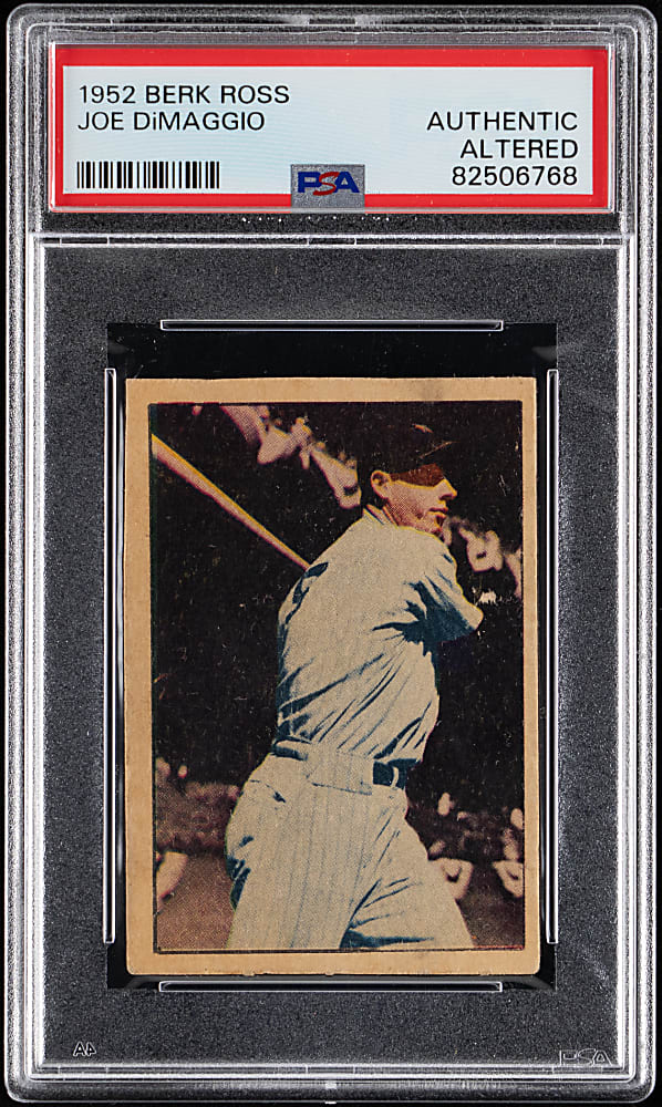 1952 Berk Ross Joe DiMaggio PSA Authentic
